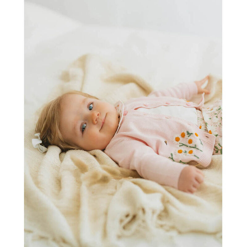 Bébé Tess Organic Hand Embroided Cardigan image number 1